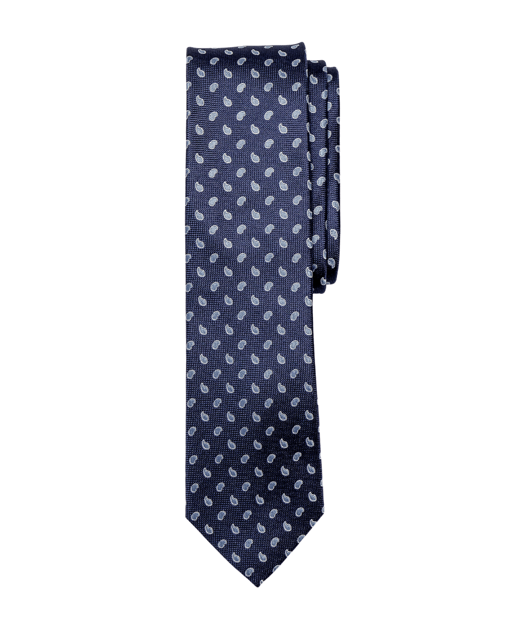 Sötétkék alapon világoskék mintás nyakkendő