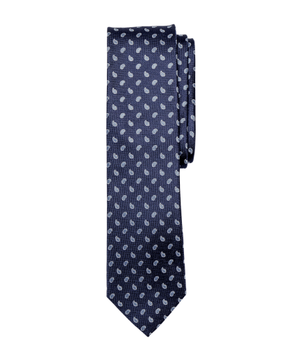 Sötétkék alapon világoskék mintás nyakkendő