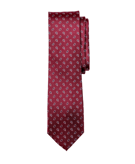Bordó alapon sötétbordó mintás nyakkendő